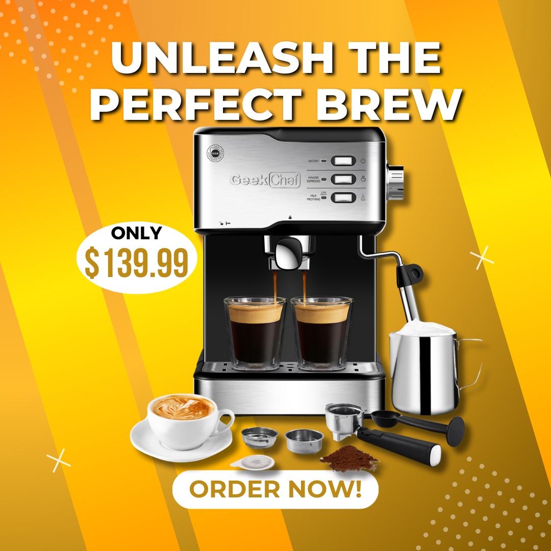 Geek Chef 20-Bar Espresso Machine