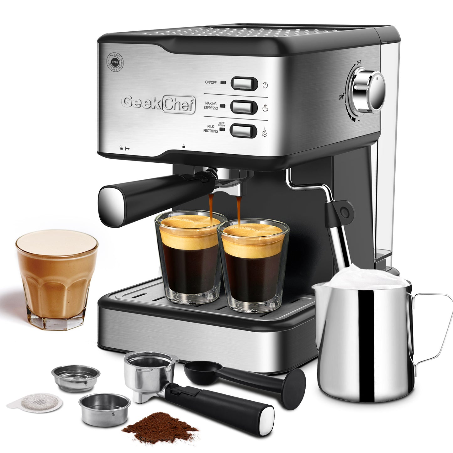 Geek Chef 20-Bar Espresso Machine