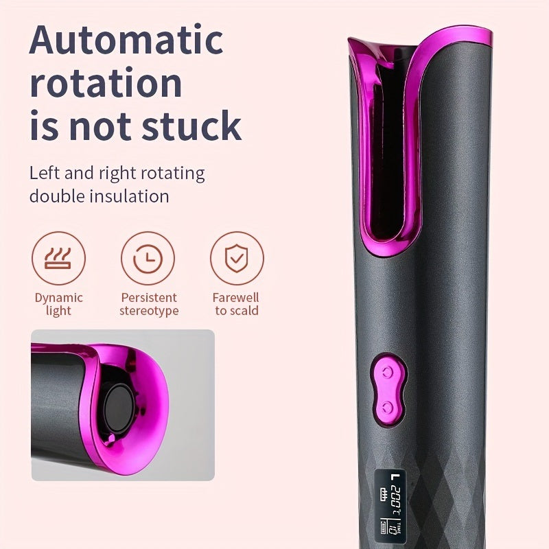 Travel-Friendly Automatic Hair Curler