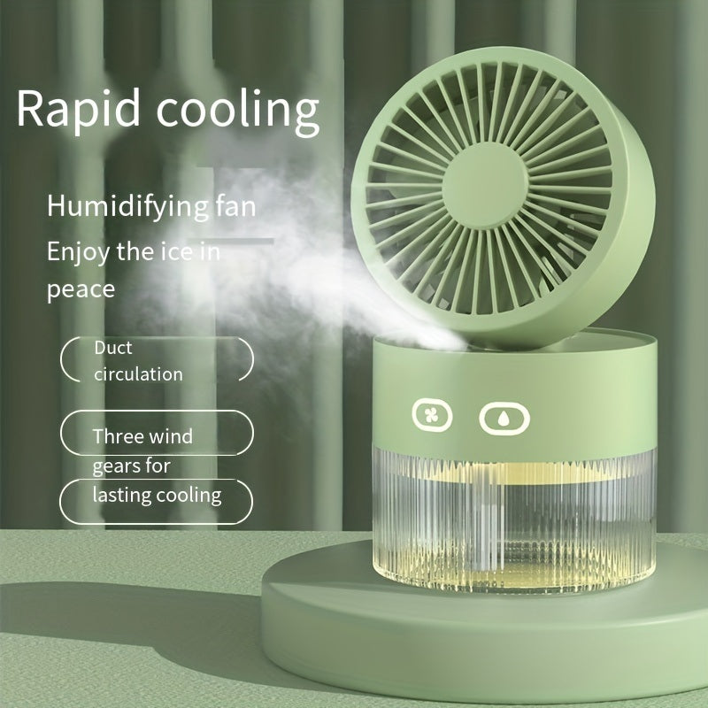 Mini Fan with Water Spray