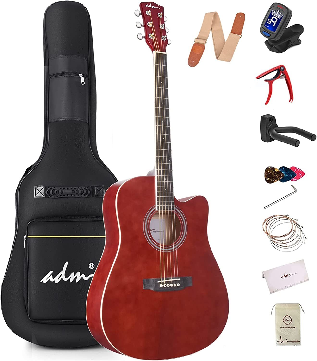 ADM 41" Gloss Acoustic Guitar Set