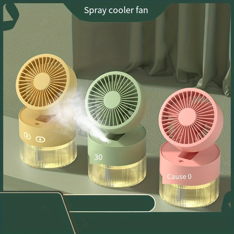 Mini Fan with Water Spray