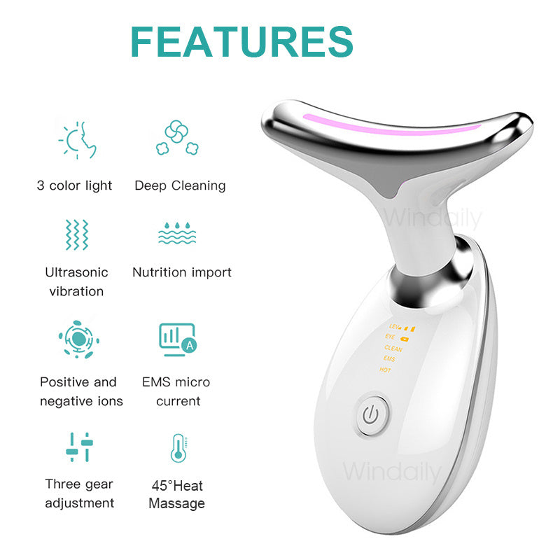 LED Photon Neck & Face Beauty Device