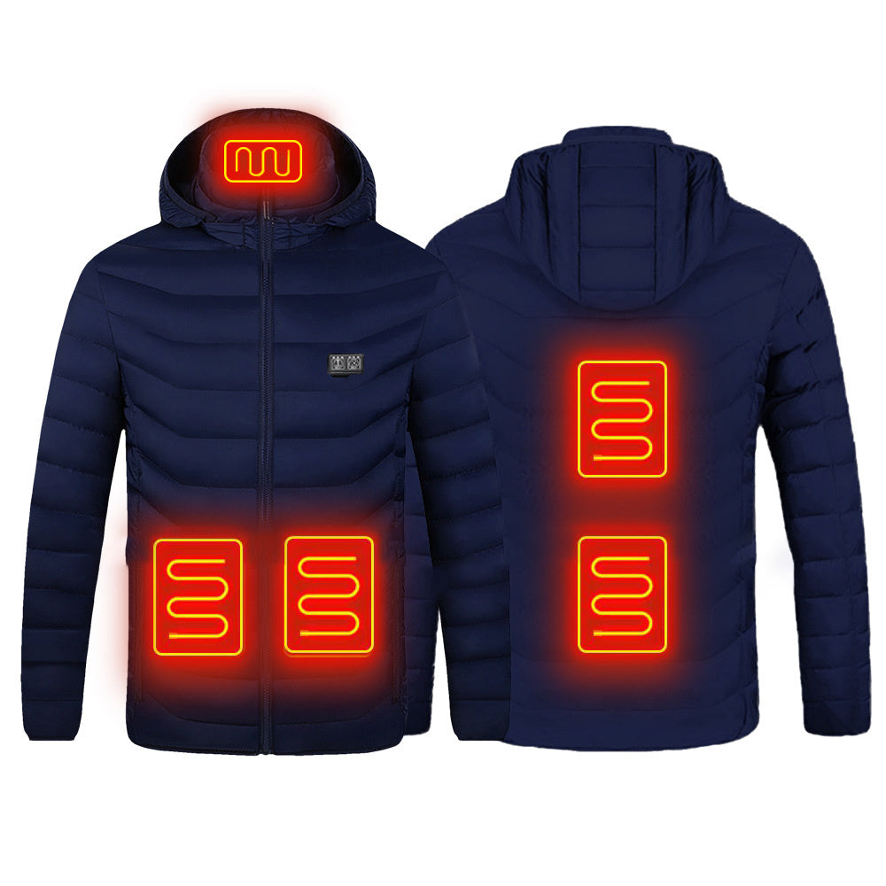 Male And Female Lightweight Electric Padded Jacket Usb Constant Temperature Electric Heating Padded Jacket