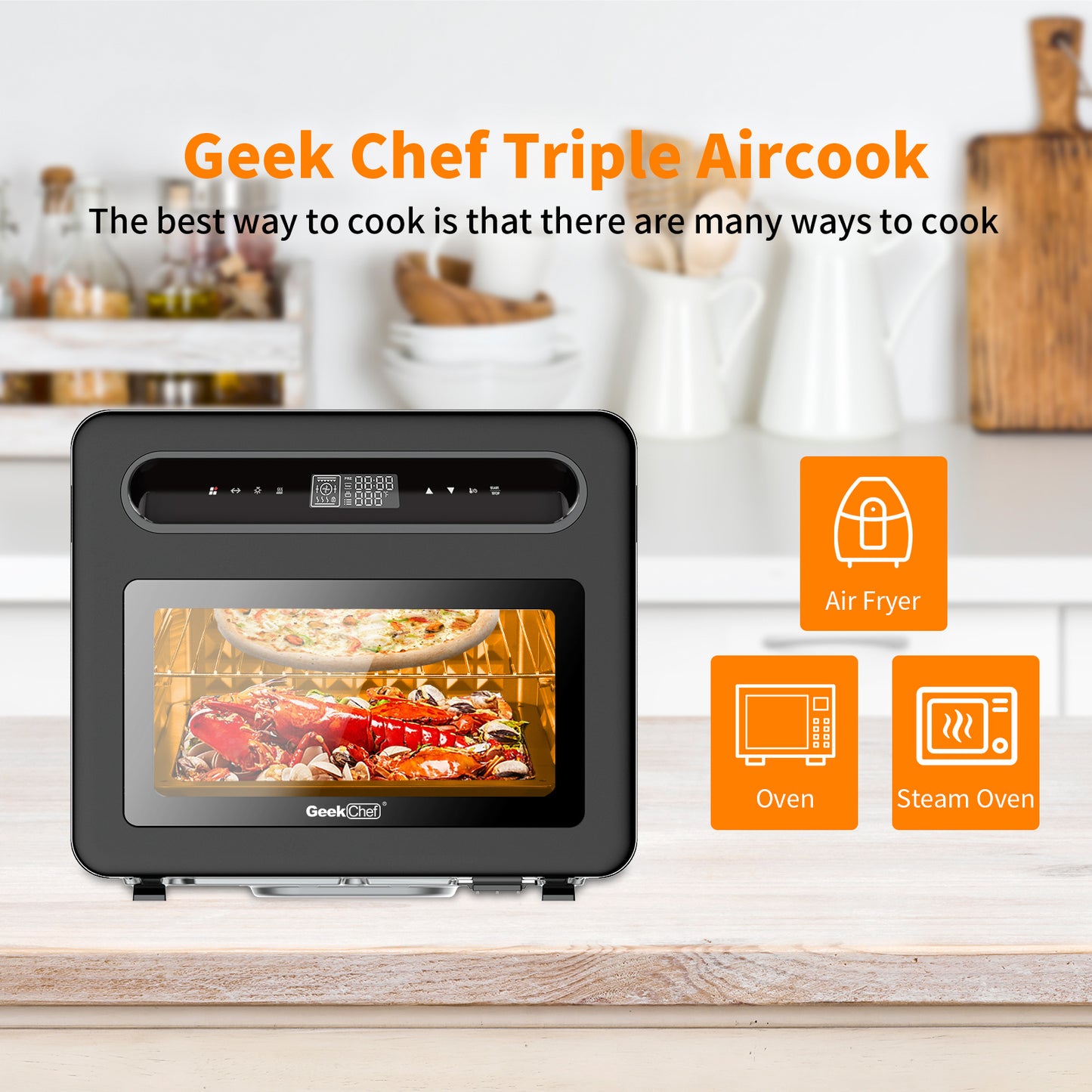 Geek Chef Steam Air Fryer Combo