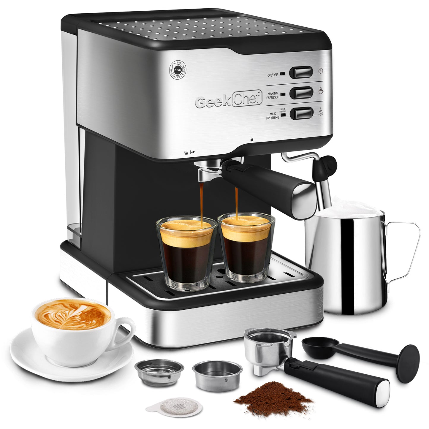 Geek Chef 20-Bar Espresso Machine