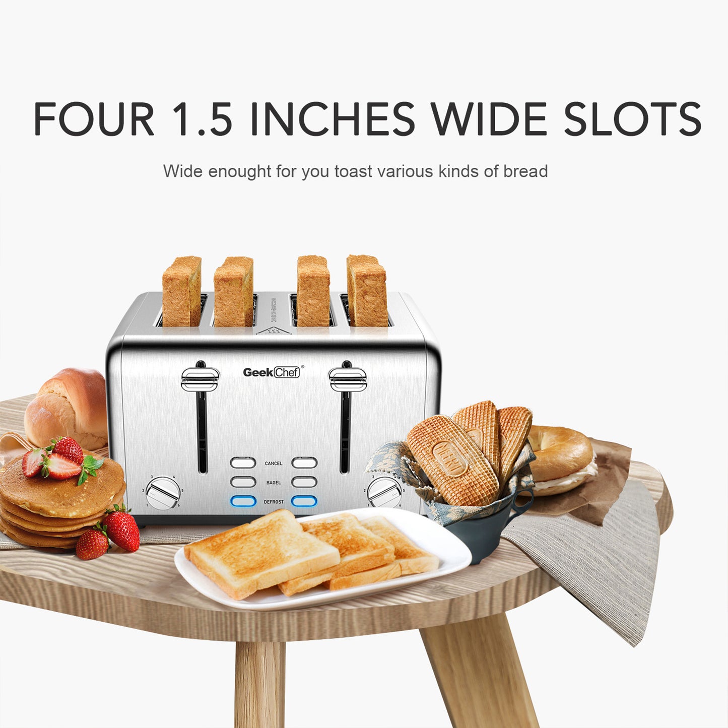 Geek Chef 4-Slice Toaster